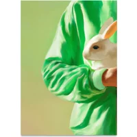 Paper Collective Paper Collective - White Rabbit Poster, 50 x 70 cm