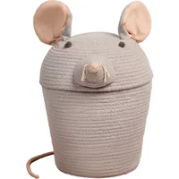Lorena Canals Lorena Canals - Spiel- und Aufbewahrungskorb, Renata the Rat, grau