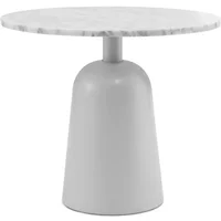 Normann Copenhagen Normann Copenhagen - Turn Couchtisch Ø 55 cm, Marmor / weiß