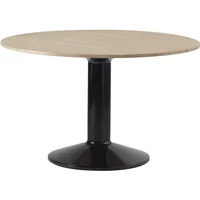 Muuto Muuto - Midst Esstisch, Ø 120 cm, Eiche geölt / schwarz