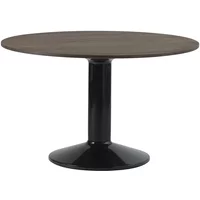 Muuto Muuto - Midst Esstisch, Ø 120 cm, Eiche dunkel geölt / schwarz