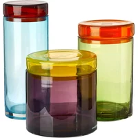 POLSPOTTEN POLSPOTTEN - Caps & Jars Vorratsdose, bunt (3er-Set)
