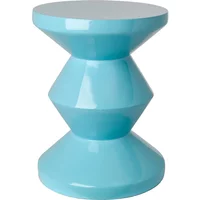 POLSPOTTEN POLSPOTTEN - Zig Zag Hocker, hellblau