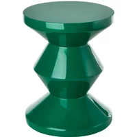 POLSPOTTEN POLSPOTTEN - Zig Zag Hocker, smaragdgrün