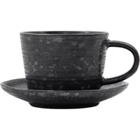 House Doctor House Doctor - Pion Tasse mit Untersetzer, schwarz / braun