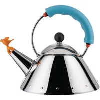 Alessi Alessi - Wasserkessel 9093/1 'Bird Kettle', poliert / hellblau