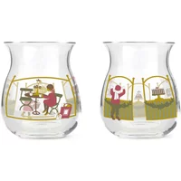Holmegaard Holmegaard - Weihnachtsteelichthalter 2023, H 7,5 cm (2er-Set)