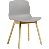 Hay HAY - About A Chair AAC 12, Eiche lackiert / concrete grey 2.0 (Kunststoffgleiter)