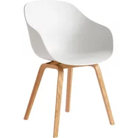 Hay HAY - About A Chair AAC 222, Eiche lackiert / white 2.0 (Kunststoffgleiter)