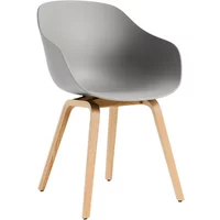 Hay HAY - About A Chair AAC 222, Eiche lackiert / concrete grey 2.0 (Kunststoffgleiter)