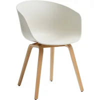 Hay HAY - About A Chair AAC 22, Eiche lackiert / melange cream 2.0 (Kunststoffgleiter)
