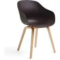 Hay HAY - About A Chair AAC 222, Eiche lackiert / raisin 2.0 (Kunststoffgleiter)