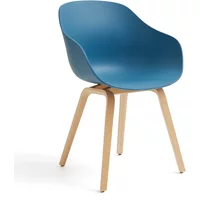 Hay HAY - About A Chair AAC 222, Eiche lackiert / azure blue 2.0 (Kunststoffgleiter)
