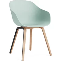 Hay HAY - About A Chair AAC 222, Eiche lackiert / dusty mint 2.0 (Kunststoffgleiter)
