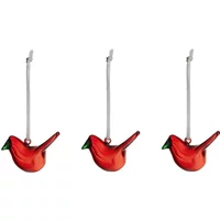 Iittala Iittala - Toikka Glasvogel Mini, rot (3er-Set)