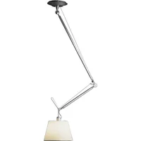 Artemide Artemide - Tolomeo Decentrata Suspensione Pendelleuchte, Aluminium / Pergamentschirm Ø 36 cm