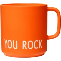 Design Letters Design Letters - AJ Favourite Porzellan Becher mit Henkel, You Rock / orange