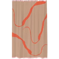 Mette Ditmer Mette Ditmer - Nova Arte Duschvorhang, latte / orange
