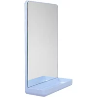 Design Letters Design Letters - Hänge- oder Standspiegel mit Ablage, light blue