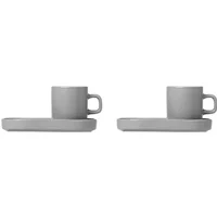 blomus Blomus - Pilar Espressotasse, mirage grau (4-tlg.)