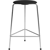 Fritz Hansen Fritz Hansen - High Dot Barhocker H 65 cm, Furnier Esche schwarz / Untergestell Chrom