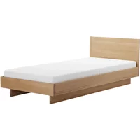 OUT Objekte unserer Tage OUT Objekte unserer Tage - Zians Bett XSmall 90 x 200 cm, mit Kopfteil und durchgehendem Bein, Eiche gewachst