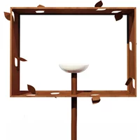 Frederik Roijé Frederik Roijé - Frame Vogelfutterstelle, corrosion brown