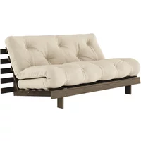 Karup Karup - Roots Schlafsofa, 160 x 200 cm, Kiefer carobbraun / beige (747)