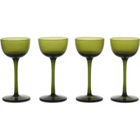 Ferm Living Ferm Living - Host Likörglas, moosgrün (4er-Set)