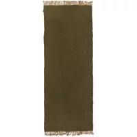Ferm Living Ferm Living - Block Runner, 80 x 200 cm, olive / natur