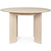 Ferm Living Ferm Living - Bevel Tisch, Ø 117 x H 73 cm, Buche weiß geölt
