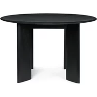 Ferm Living Ferm Living - Bevel Tisch, Ø 117 x H 73 cm, Buche schwarz geölt