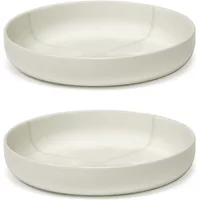 Serax Serax - Zuma tiefer Teller by Kelly Wearstler, Ø 20,5 cm, Salt / weiß (2er-Set)