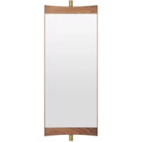 Gubi GUBI - Vanity 1 Wandspiegel, 74 x 28 cm, Walnuss