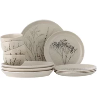 Bloomingville Bloomingville - Bea Geschirrset, natur (12-teilig)