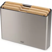 Joseph Joseph Joseph Joseph - Folio Steel Schneidebrett, Edelstahl / Bambus, (4-teilig)