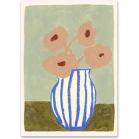 The Poster Club The Poster Club - Pink Flowers von Carla Llanos, 21 x 29,7 cm