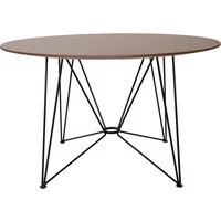 Acapulco Design Acapulco Design - The Ring Table, H 74 x Ø 120 cm, Nussbaum Furnier / schwarz