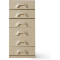 HKliving HKliving - Kommode mit 6 Schubladen, cream