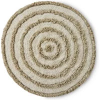 HKliving HKliving - runde Badezimmermatte, Ø 120 cm, cream