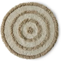 HKliving HKliving - runde Badezimmermatte, Ø 80 cm, cream