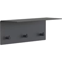 Frost Frost - Unu Wandgarderobe 40 x 15 x 15 cm, schwarz matt / schwarz poliert