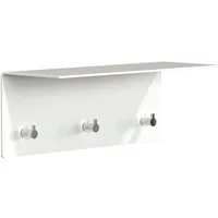 Frost Frost - Unu Wandgarderobe 40 x 15 x 15 cm, weiß matt / weiß poliert