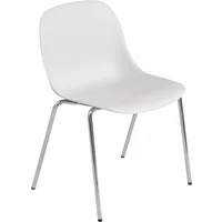 Muuto Muuto - Fiber Side Chair Tube Base, Chrom / weiß recycled