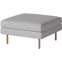 Bolia Bolia - Scandinavia Pouf 70 x 70 cm, Eiche geölt / Nantes hellgrau