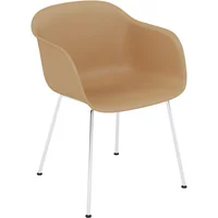 Muuto Muuto - Fiber Chair Tube Base, Chrom / ocker recycled