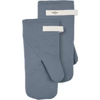 The Organic Company The Organic Company - Ofenhandschuhe, grau blau (2er-Set)