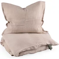 Sebra Sebra - Baby-Bettwäsche aus Musselin, 100 x 70 cm, seabreeze beige