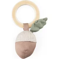 Sebra Sebra - Rassel aus Bio-Baumwolle, Eichel, beige