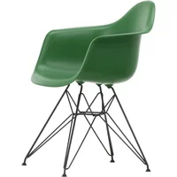 Vitra Vitra - Eames Plastic Armchair DAR RE, basic dark / smaragd (Filzgleiter basic dark)